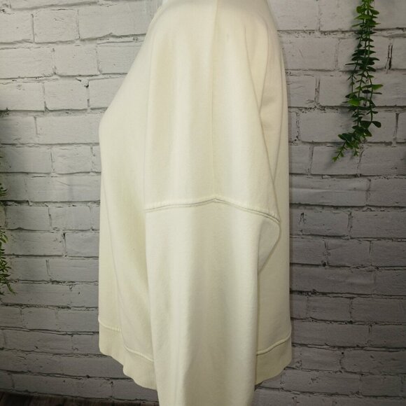 WOMENS NEW LOOK SWEATSHIRT, BUTTER SOFT YELLOW COLOR, SIZE MEDIUM - Picture 5 of 6